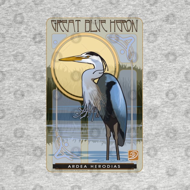 Great Blue Heron by Birds by D.H. Kafton Studio